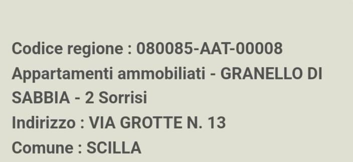 Granello Di Sabbia - Chianalea Di Scilla Lejlighed Eksteriør billede